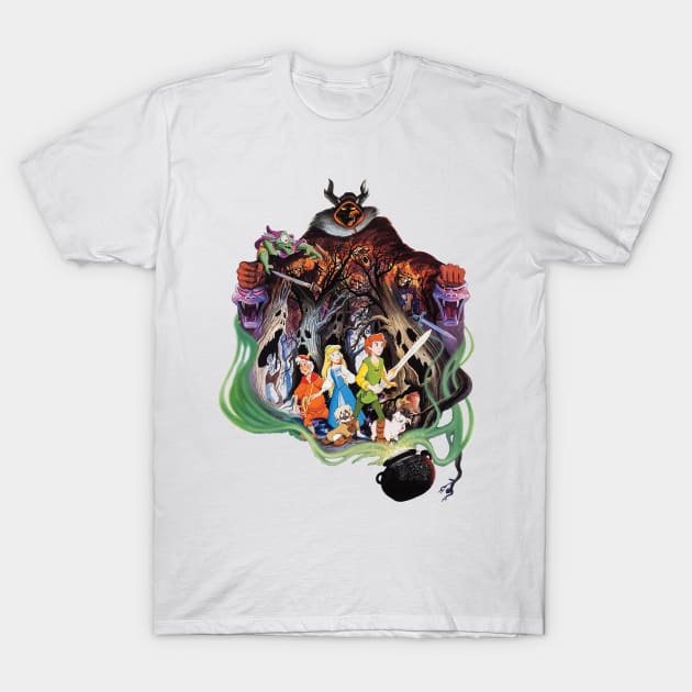 Black Cauldron Movie Poster Transparent Background T-Shirt by bwoody730